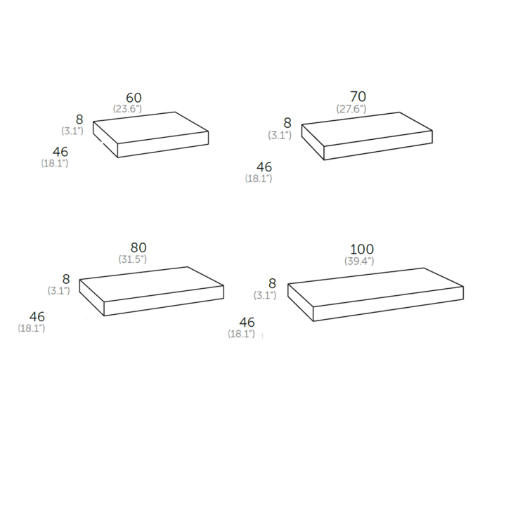 Conjunto mueble de baño Coycama Flow Croquis 6