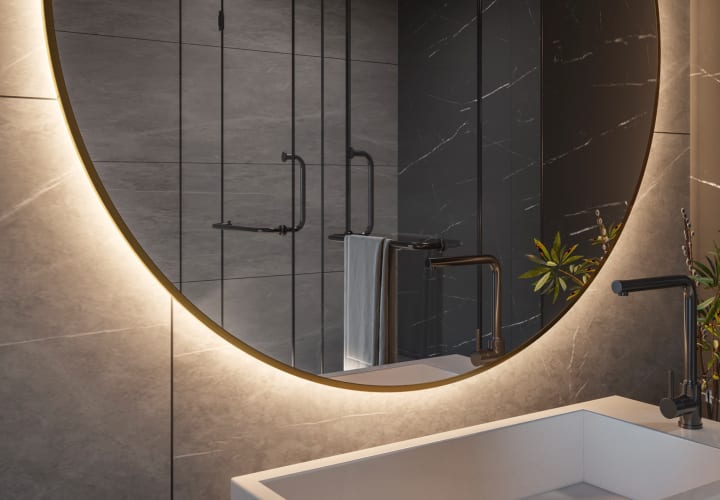 Espejo de baño con luz LED Bruntec Atria Detalle 4