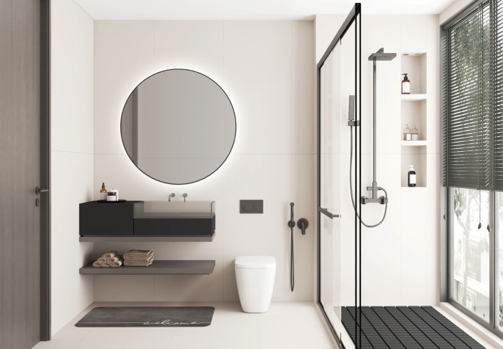 Espejo de baño con luz LED Bruntec Atria Ambiente 8