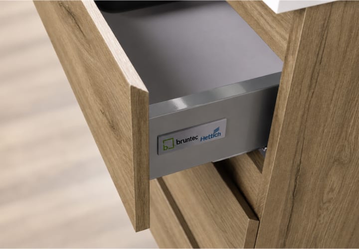Mueble de baño color madera fondo reducido 37.8 cm Bruntec Vilma Detalle 8