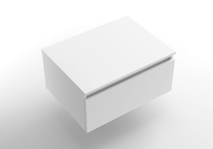 Conjunto mueble de baño con encimera del mismo color del mueble y cajonera Salgar Domus Detalle 5