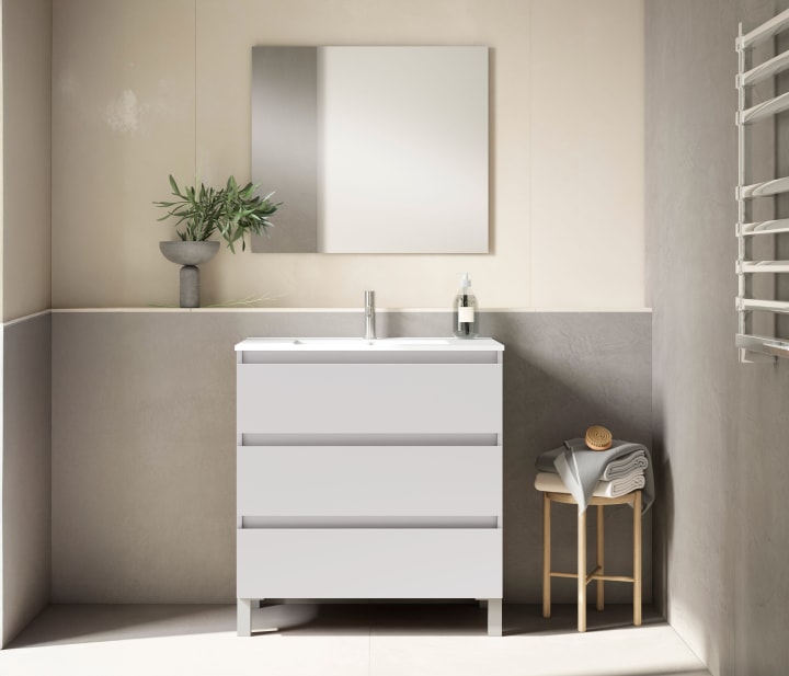 Conjunto mueble de baño fondo reducido 40 cm Viso Nido Principal 1