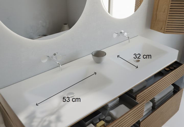 Conjunto mueble de baño Bruntec Alpes 18 Croquis 9