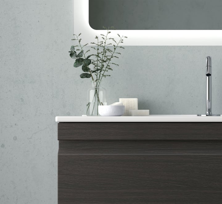 Mueble de baño con encimera de piedra compacta Ávila Dos Natalia Detalle 1