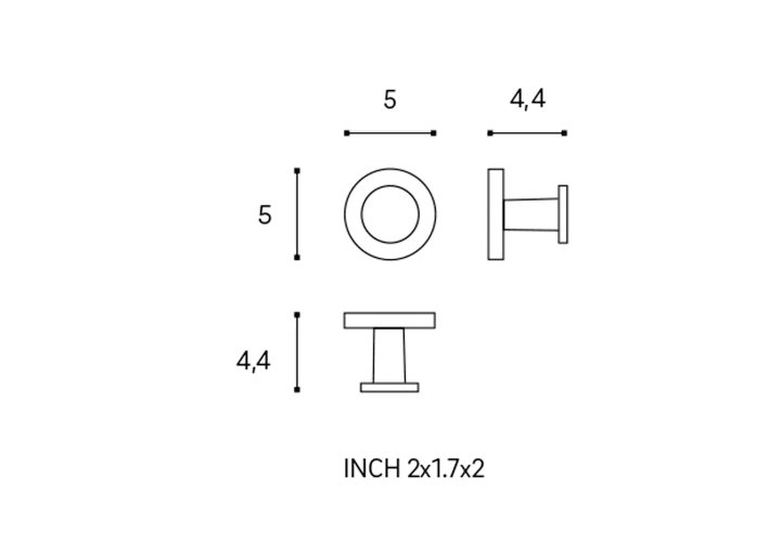 Percha de baño Cosmic Start Croquis 5