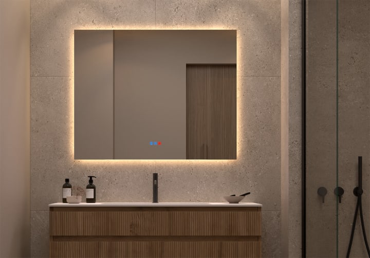 Espejo de baño con luz LED Bruntec Dune Ambiente 8