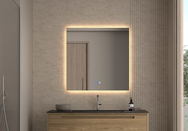 Espejo de baño con luz LED Bruntec Dune Principal 2