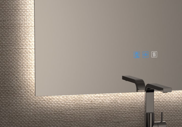 Espejo de baño con luz LED Bruntec Dune Detalle 4