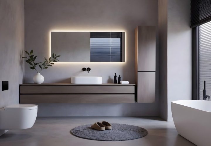 Espejo de baño con luz LED Bruntec Dune Ambiente 7