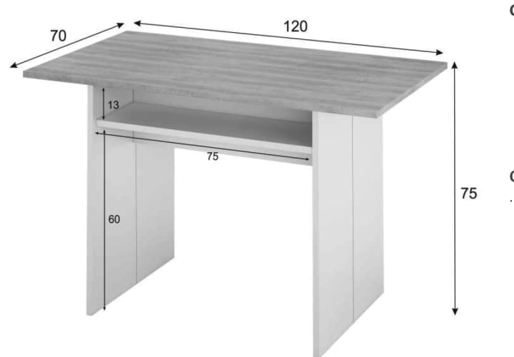 Mesa consola desayunador  Bruntec Tavolo Croquis 5