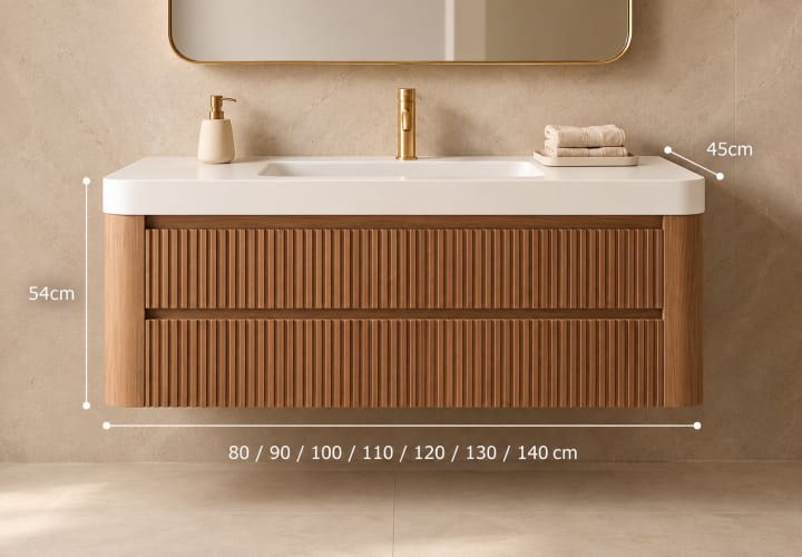 Conjunto de mueble de baño Bruntec Duna Croquis 14