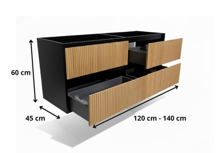 Conjunto mueble de baño Bruntec Alpes 18 Croquis 12