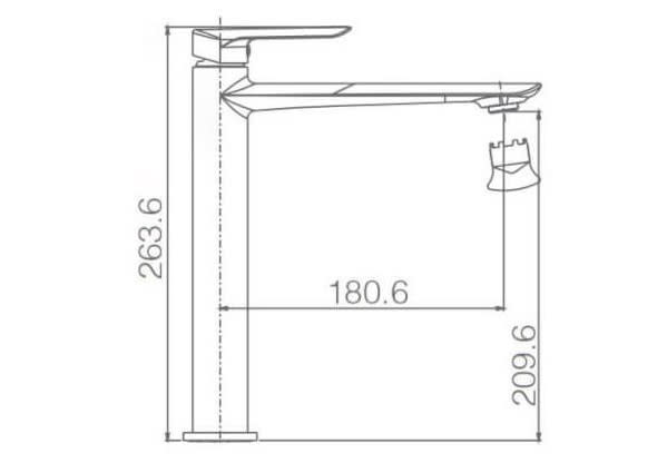 Grifo de lavabo Imex Ural Croquis 6