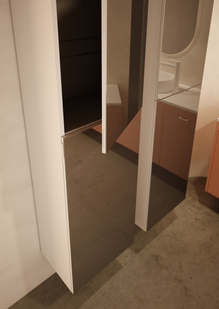 Columna con espejo para baño Royo Mirror Detalle 4
