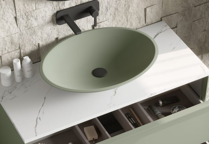 Lavabo sobre encimera Coycama Orbit Detalle 16
