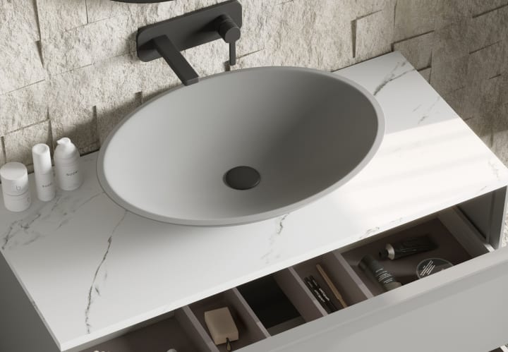 Lavabo sobre encimera Coycama Orbit Detalle 15