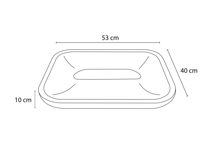 Lavabo de mármol natural Bruntec River Croquis 5