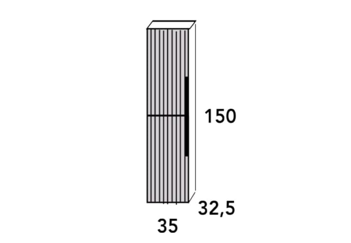Columna de baño Bruntec Lombok Croquis 3