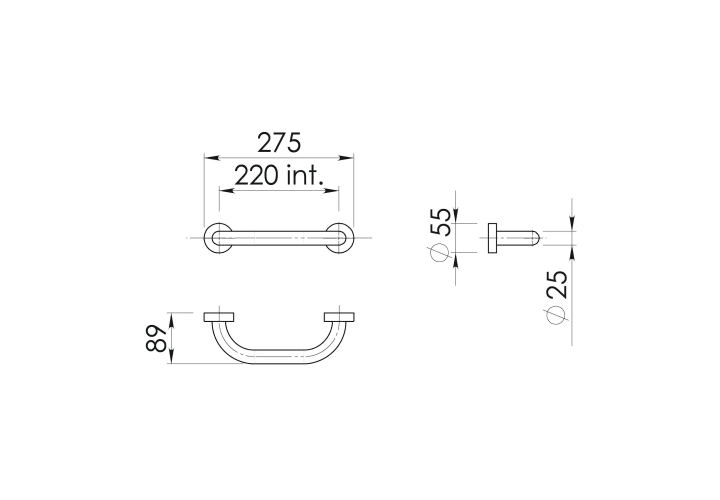 Asidero para baño Gedy Up Croquis 9