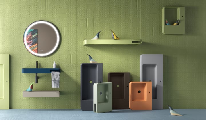 Lavabo suspendido Coycama Epsilon Ambiente 11