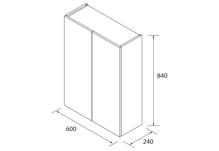 Colgar de baño Salgar Infinity Croquis 4