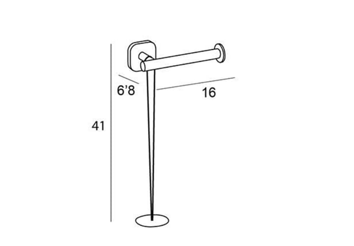 Portarrollos de baño con reserva Manillons Torrent Bassic Croquis 1