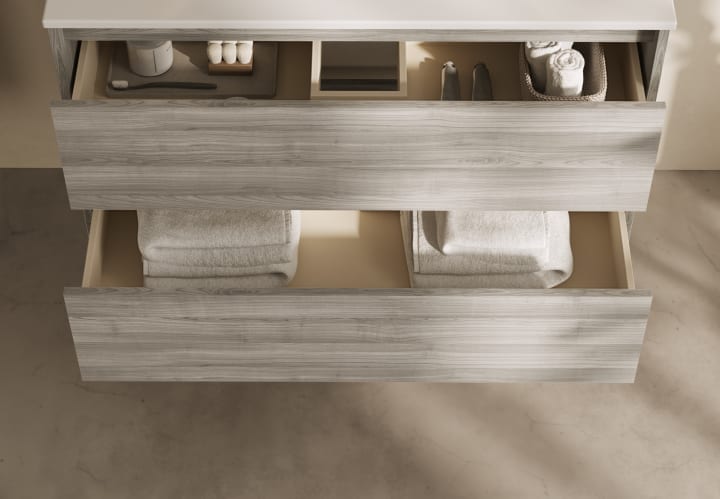 Mueble de baño moderno con encimera de madera Bruntec Oxford Detalle 8