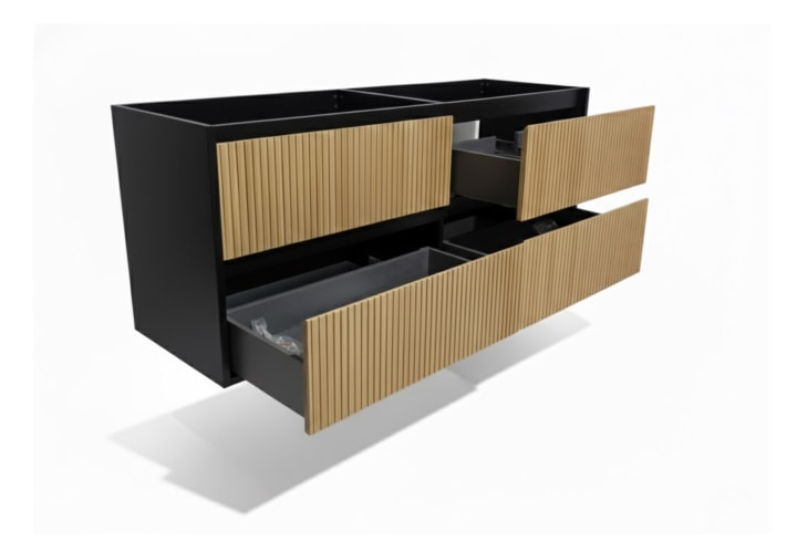 Mueble de baño madera maciza con encimera solid surface Bruntec Alpes 18 Principal 6