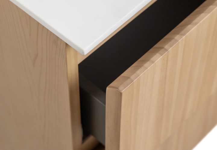 Conjunto de mueble de baño madera maciza Bruntec Alpes 2 Detalle 6