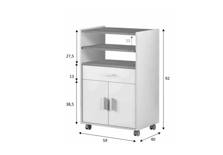 Mueble microondas Bruntec Tidy Croquis 5