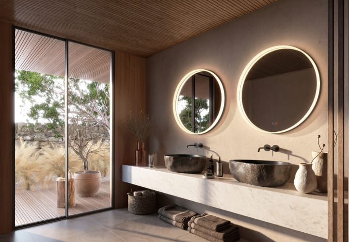 Espejo de baño con luz LED Ledimex Bolonia Ambiente 4