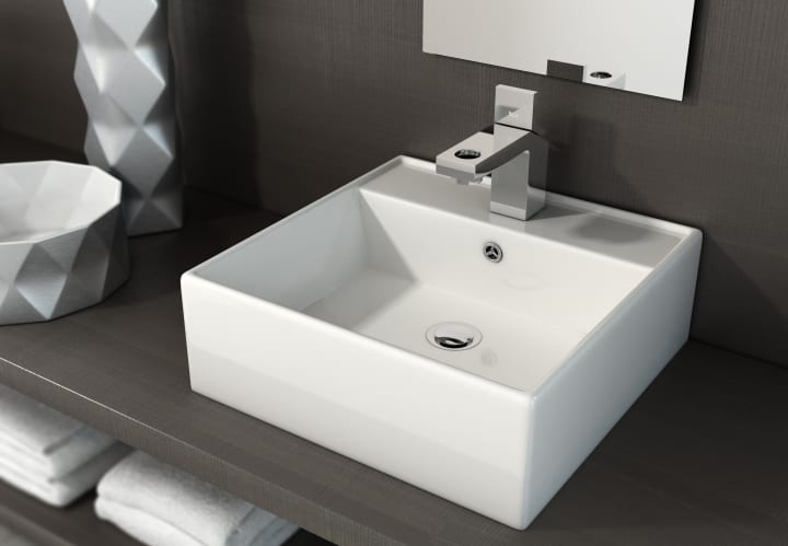 Lavabo suspendido fondo reducido Art and Bath Libra Ambiente 1