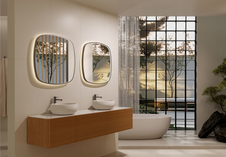 Espejo de baño con luz LED Ledimex Catania Principal 1