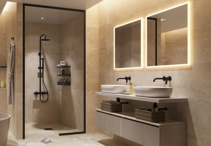 Espejo de baño con luz LED Ledimex Boston Principal 1