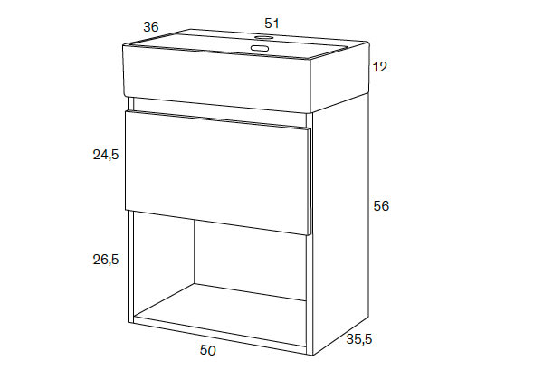 Mueble de baño Sanchis Mini Croquis 5