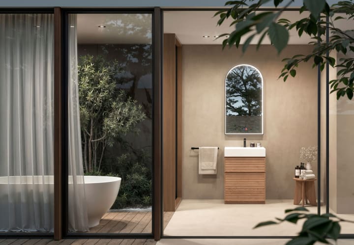 Espejo Arco con luz LED Ledimex Roma Ambiente 6