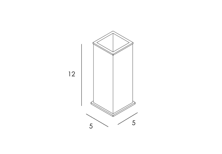 Portacepillos de baño sobremesa Manillons Torrent Sintor Croquis 1