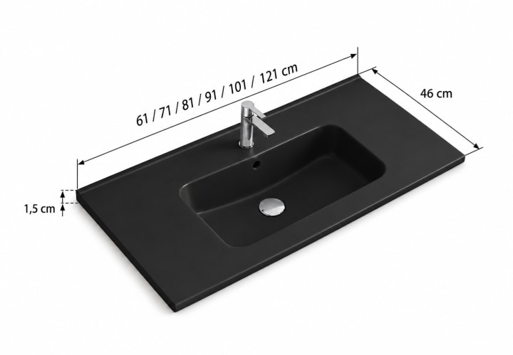 Conjunto mueble de baño Avila Dos Carmen Croquis 17