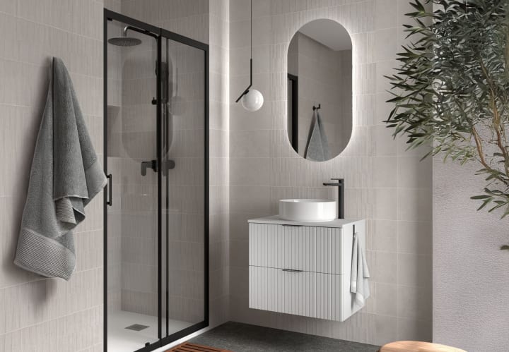 Mueble de baño con encimera de madera Salgar Biba Principal 1