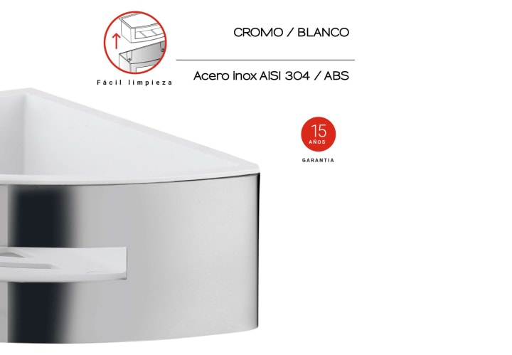 Estante de ducha Gedy Poseidon Detalle 1