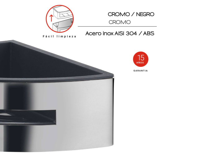 Estante de ducha Gedy Poseidon Detalle 2