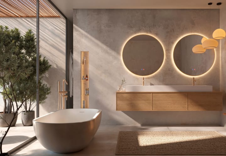 Espejo de baño con luz LED Ledimex Fun Ambiente 5