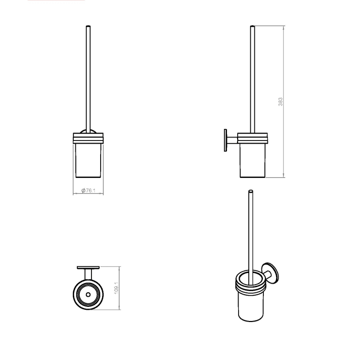 Conjunto de accesorios de baño Cosmic Duo Round Croquis 5