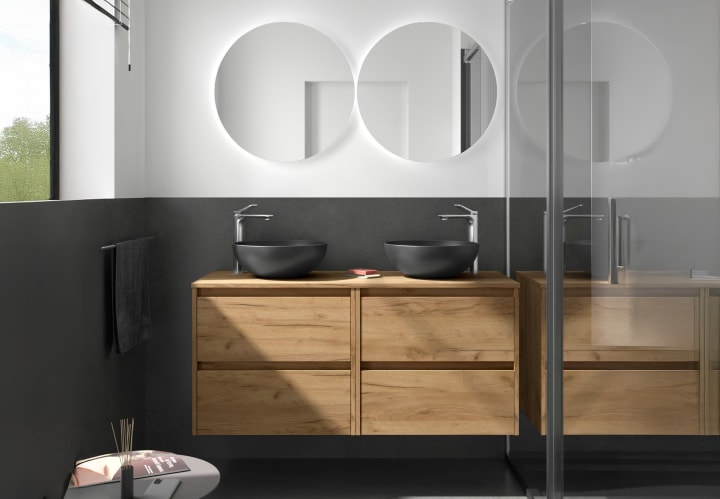 Mueble de baño con encimera de madera Salgar Noja Principal 8