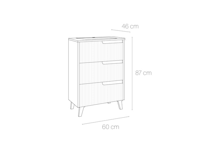 Conjunto mueble de baño Bruntec Zenia Croquis 4