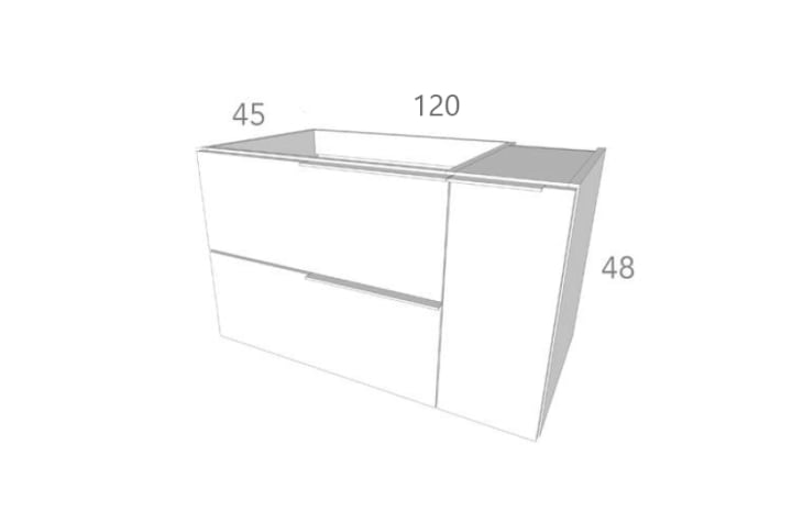 Conjunto mueble de baño Bruntec Coban Croquis 6