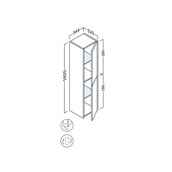 Columna de baño Coycama Joker Croquis 15