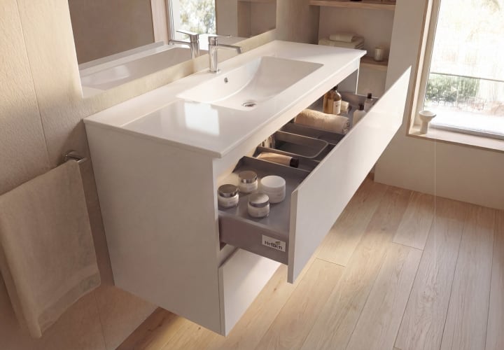 Mueble de baño color madera Bruntec Vilma Detalle 9