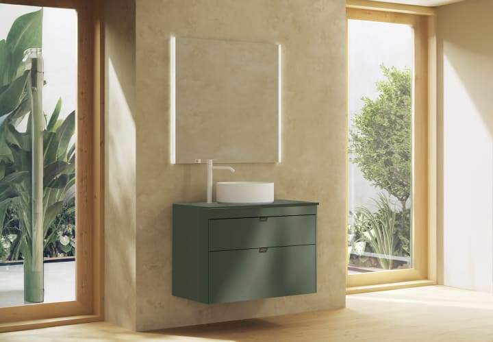 Mueble de baño con encimera de madera Royo  Logika Principal 3