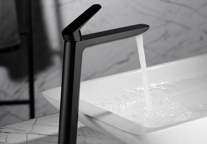 Pack Grifo de lavabo caño alto Imex Bélgica + Válvula click-clack Ambiente 5